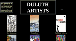 Desktop Screenshot of duluthartists.org