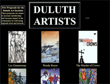 Tablet Screenshot of duluthartists.org